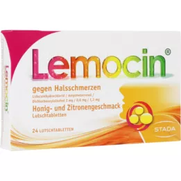 LEMOCIN gegen Halsschmerzen Honig-u.Zitroneng.Lut., 24 St