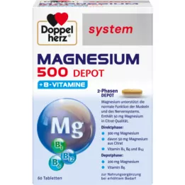 DOPPELHERZ Magnesium 500 Depot system Tabletten, 60 St