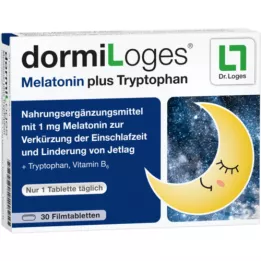 DORMILOGES Melatonin plus Tryptophan Filmtabletten, 30 St