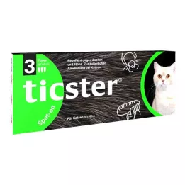 TICSTER Spot-on Lsg.z.Auftropf.f.Katzen bis 4 kg, 3X0.4 ml