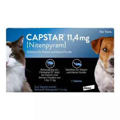 CAPSTAR 11,4 mg Tabletten f.Katzen/kleine Hunde, 1 St