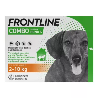 FRONTLINE COMBO gegen Zecken, Flöhe bei Hunden S (2 -10 kg), 6 St