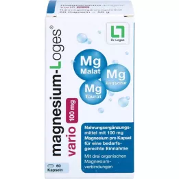 MAGNESIUM-LOGES vario 100 mg Kapseln, 60 St