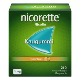 NICORETTE 2 mg freshfruit Kaugummi, 210 St