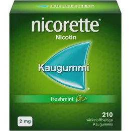 NICORETTE 2 mg freshmint Kaugummi, 210 St