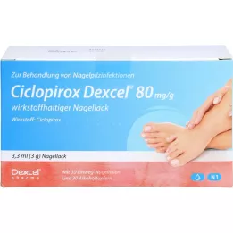 CICLOPIROX Dexcel 80 mg/g wirkstoffhalt.Nagellack, 3.3 ml