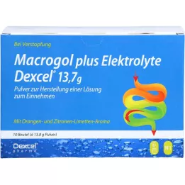 MACROGOL plus Elektrolyte Dexcel 13,7 g PLE, 10 St