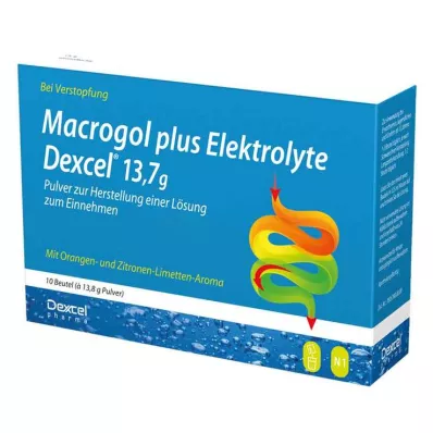 Macrogol plus Elektrolyte Dexcel 13,7 g Ple, 10 St