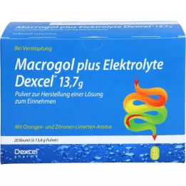 MACROGOL plus Elektrolyte Dexcel 13,7 g PLE, 20 St