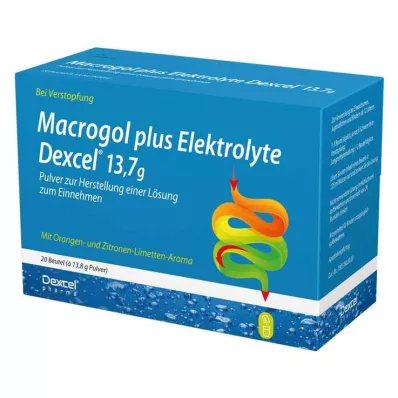 Macrogol plus Elektrolyte Dexcel 13,7 g Ple, 20 St