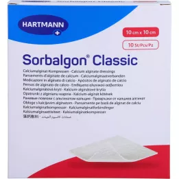 SORBALGON Classic 10x10 cm Calciumalginat-Kompr., 10 St