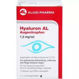 HYALURON AL Augentropfen 1,5 mg/ml, 2X10 ml