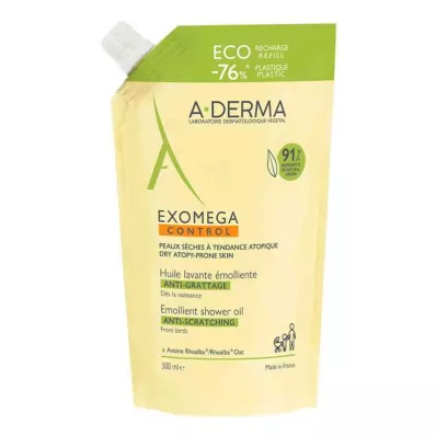 A-derma Exomega Control Duschöl Refill (500 ml)