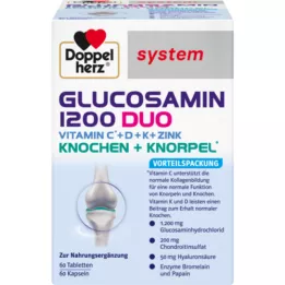 DOPPELHERZ Glucosamin 1200 Duo system Kombipackung, 120 St