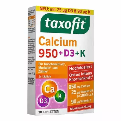 Taxofit Calcium 950 + D3 + K Tabletten, 30 St Taxofit Calcium 950 + D3 + K Tabletten, 30 St