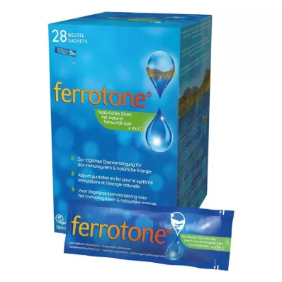 Ferrotone natürliches Eisen plus Vitamin C Apfel Beutel , 28X25 ml Ferrotone natürliches Eisen plus Vitamin C Apfel Beutel , 28X25 ml