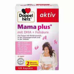 DOPPELHERZ Mama plus mit DHA+Folsäure Kapseln, 120 St