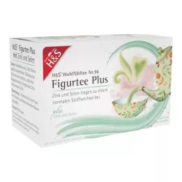 H&amp;S Figurtee Plus mit Zink und Selen Filterbeutel, 20X1.5 g