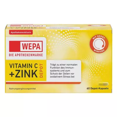 Wepa Vitamin C + Zink Kapseln, 60 St Wepa Vitamin C + Zink Kapseln, 60 St