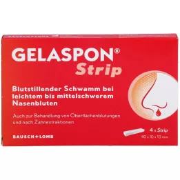 GELASPON Strip 1x1x4 cm Gelatineschwamm, 4 St