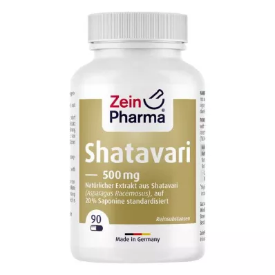SHATAVARI Extrakt 20 % 500 mg Kapseln, 90 St