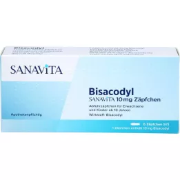 BISACODYL SANAVITA 10 mg Zäpfchen, 6 St