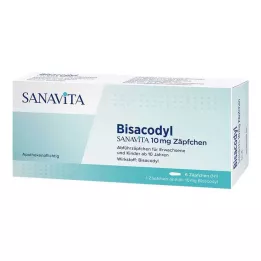 BISACODYL SANAVITA 10 mg Zäpfchen, 6 St