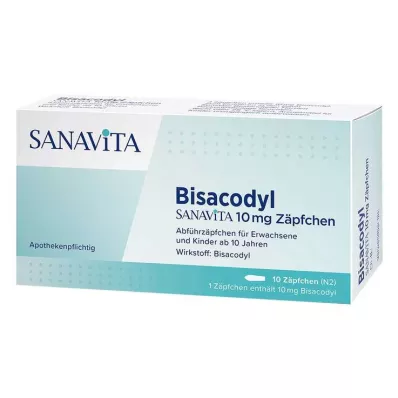 Bisacodyl Sanavita 10 mg Zäpfchen, 10 St