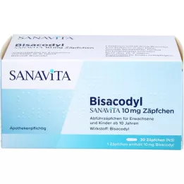 BISACODYL SANAVITA 10 mg Zäpfchen, 30 St