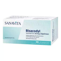 BISACODYL SANAVITA 10 mg Zäpfchen, 30 St