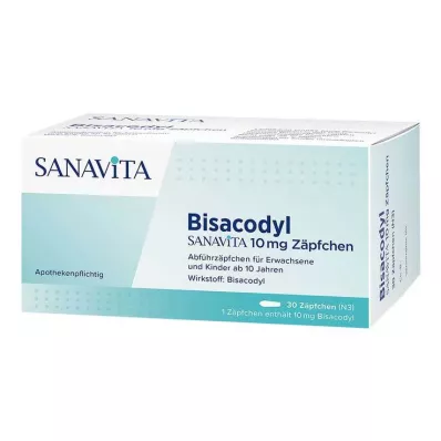 BISACODYL SANAVITA 10 mg Zäpfchen, 30 St