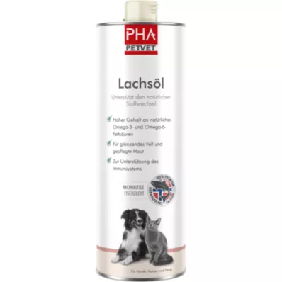 PHA Lachsöl f.Hunde/Katzen/Pferde, 1000 ml