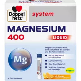DOPPELHERZ Magnesium 400 Liquid system Trinkamp., 10 St