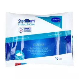STERILLIUM Protect &amp; Care Fläche Desinfekt.tücher, 10 St