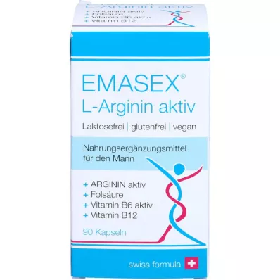 EMASEX L-Arginin aktiv Kapseln, 90 St