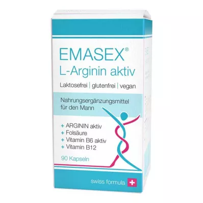 Emasex L-Arginin aktiv Kapseln, 90 St