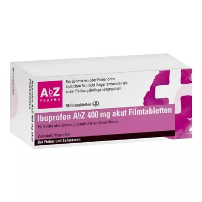 IBUPROFEN AbZ 400 mg akut Filmtabletten, 50 St