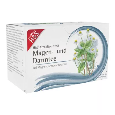 H&amp;S Magen- und Darmtee Filterbeutel, 20X2.0 g