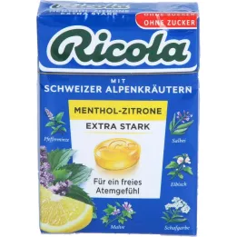 RICOLA o.Z.Box Menthol-Zitrone extra stark Bonbons, 50 g