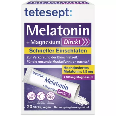 TETESEPT Melatonin+Magnesium Direkt Sticks, 20 St