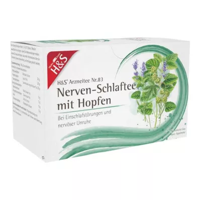 H&amp;S Nerven- und Schlaftee mit Hopfen Filterbeutel, 20X1.5 g