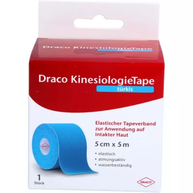 DRACO KINESIOLOGIETAPE 5 cmx5 m türkis, 1 St