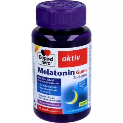 DOPPELHERZ Melatonin Gums, 40 St