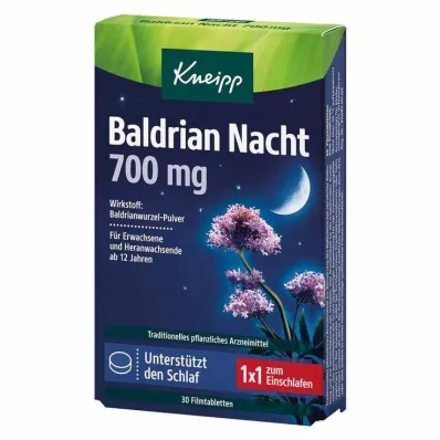 KNEIPP Baldrian Nacht 700 mg Filmtabletten, 30 St