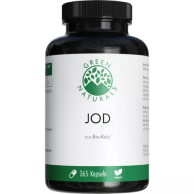 GREEN NATURALS Jod aus Bio-Kelp 200 μg Kapseln, 365 St