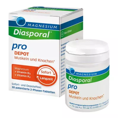 Magnesium Diasporal pro D3 + K2 Depot Muskel + Knochen Tabletten, 30 St
