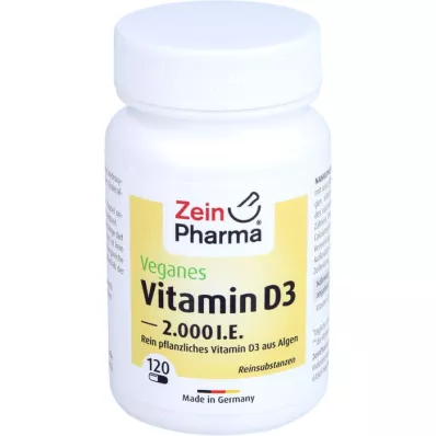 VITAMIN D3 2000 I.E. vegan Kapseln, 120 St