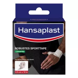 HANSAPLAST robustes Sporttape 2,5 cmx10 m weiß, 1 St