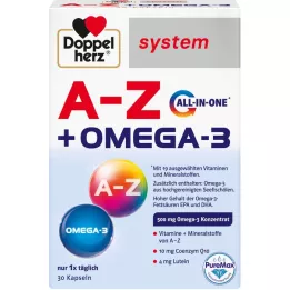 DOPPELHERZ A-Z+Omega-3 all-in-one system Kapseln, 30 St