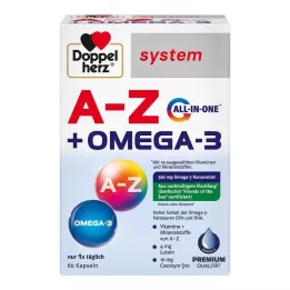 DOPPELHERZ A-Z+Omega-3 all-in-one system Kapseln, 60 St